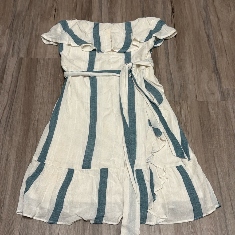 Strapless mini dress